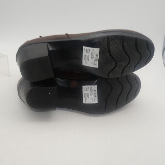 NEW Clarks Emslie Jada Ankle Boots Booties Shoes Women's 8 Brown Leather *READ* - Picture 6 of 8